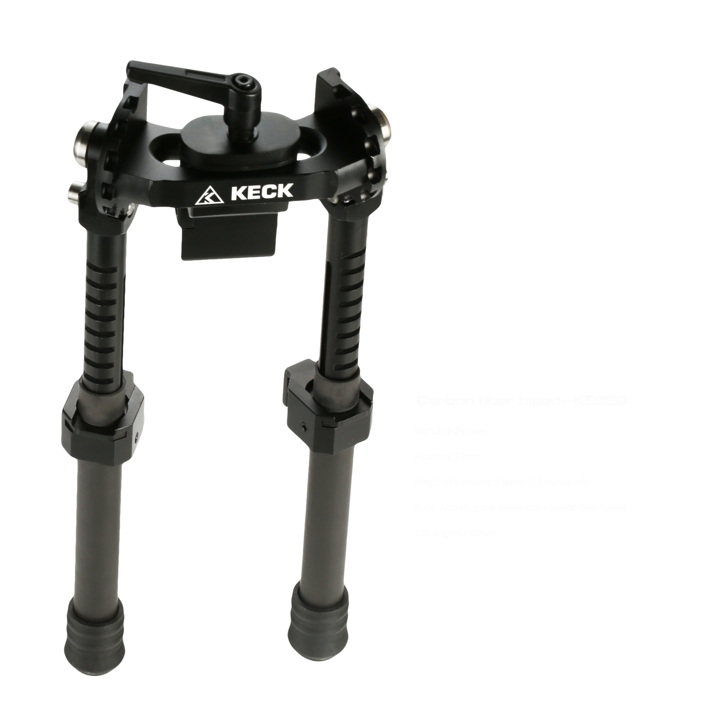 KECK Carbon Fiber Bipod picatinny 22mm