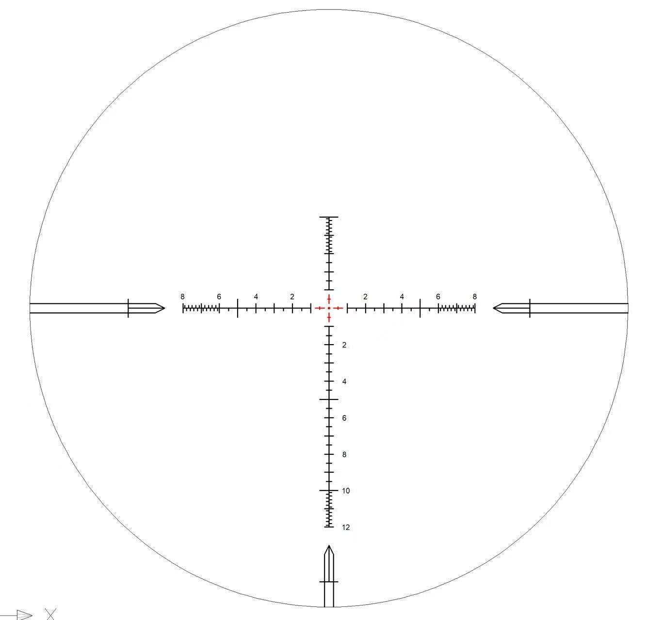 Keck precision HD 4-16×50 FFPIR MIL 30mm
