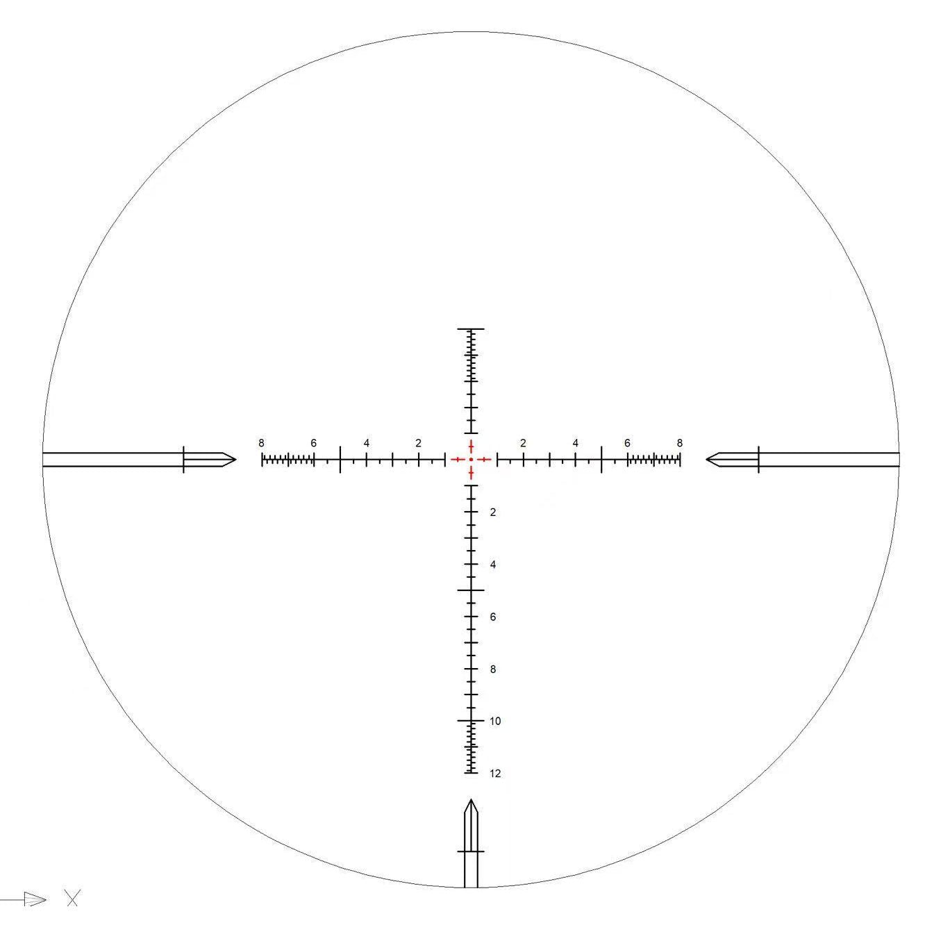 Keck precision HD 4-16×50 FFPIR MIL 30mm