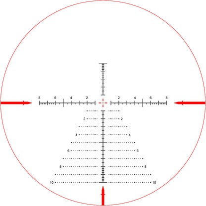 Keck precision HD 6-24×50 FFPIR MIL 30mm