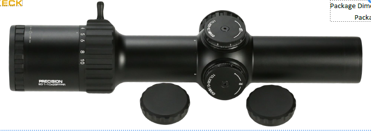 Keck precision ED 1-10x28FFPIR MIL 34mm