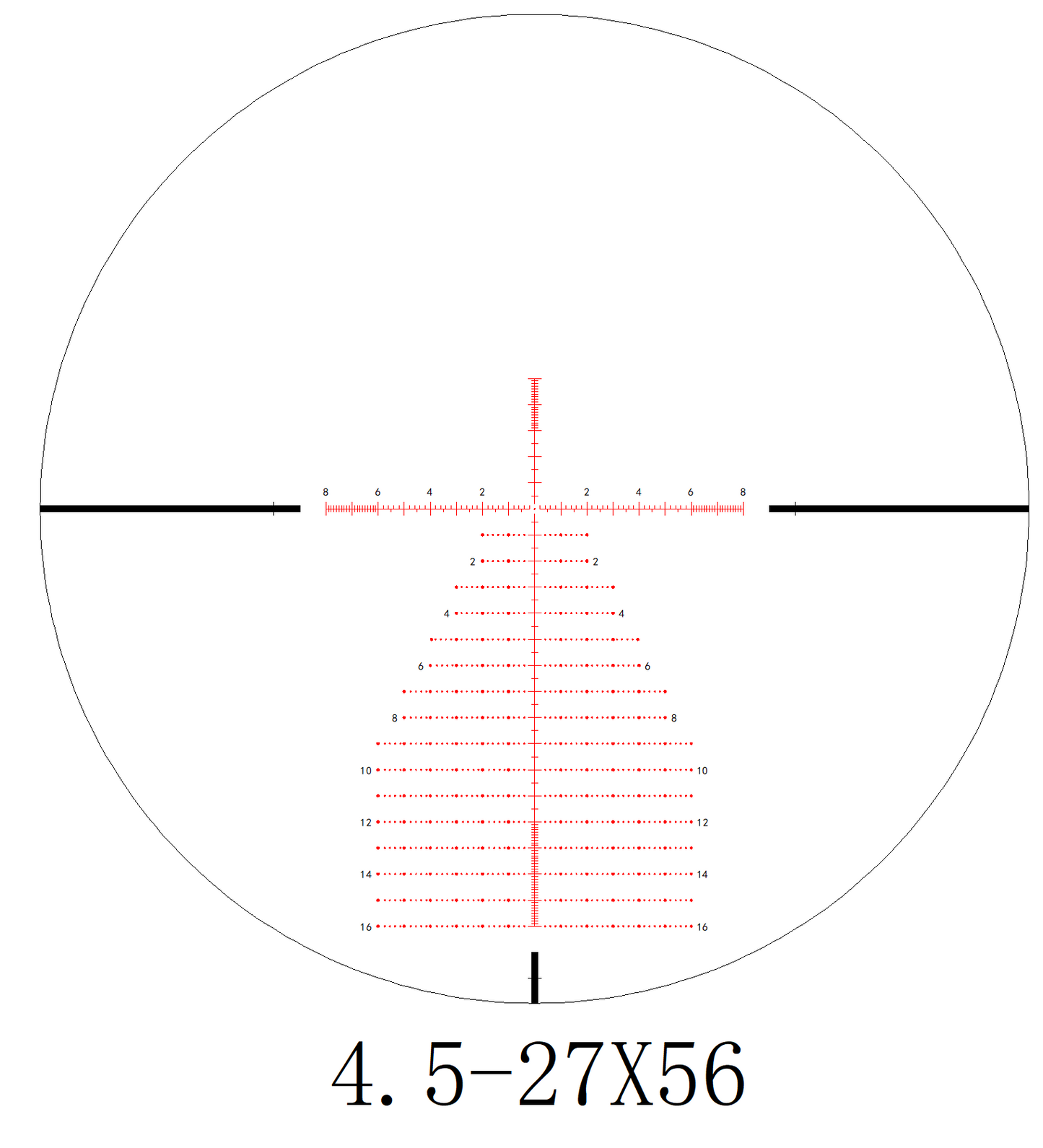 Keck Zenith ED 4.5-27x56 FFPIR MIL 34mm